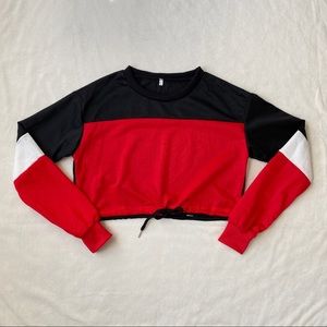 New! Never Worn! Sweatshirt Crop Top